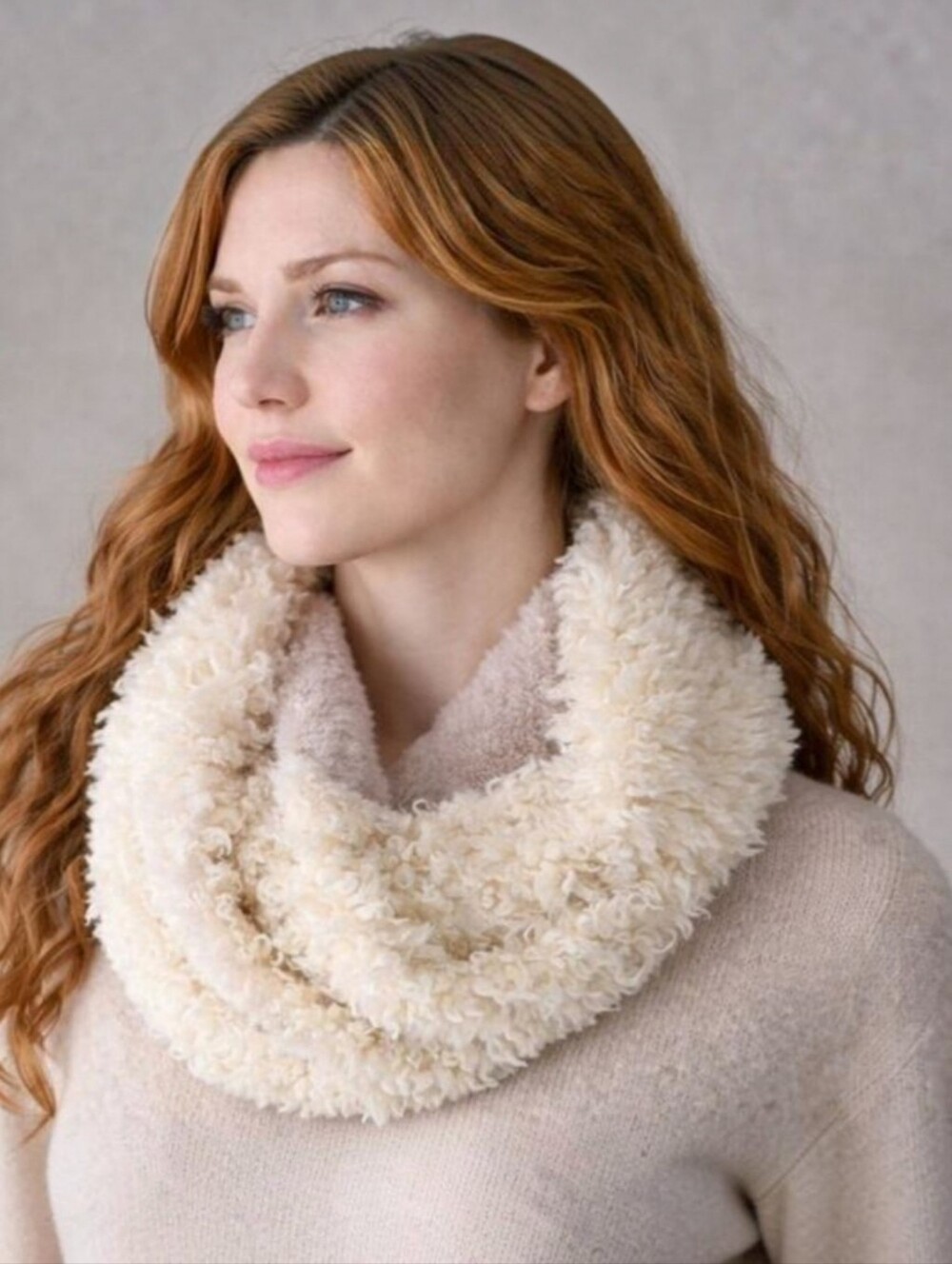 Marcus Adler New York Faux Shearling Infinity Scarf | One Size